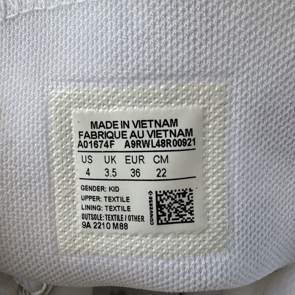 Converse Unicorn Chuck Taylor All Star Hi Top Sneakers Kid Size 4 - Picture 5 of 8